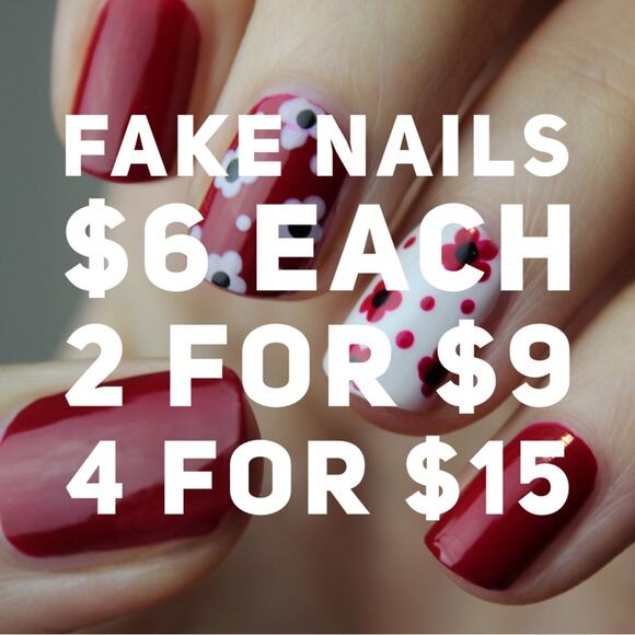 Press On  Nails 24pc Set $6 ea or 2 for $9 or 4 for $15 Mix and Match NEW - Picture 4 of 7